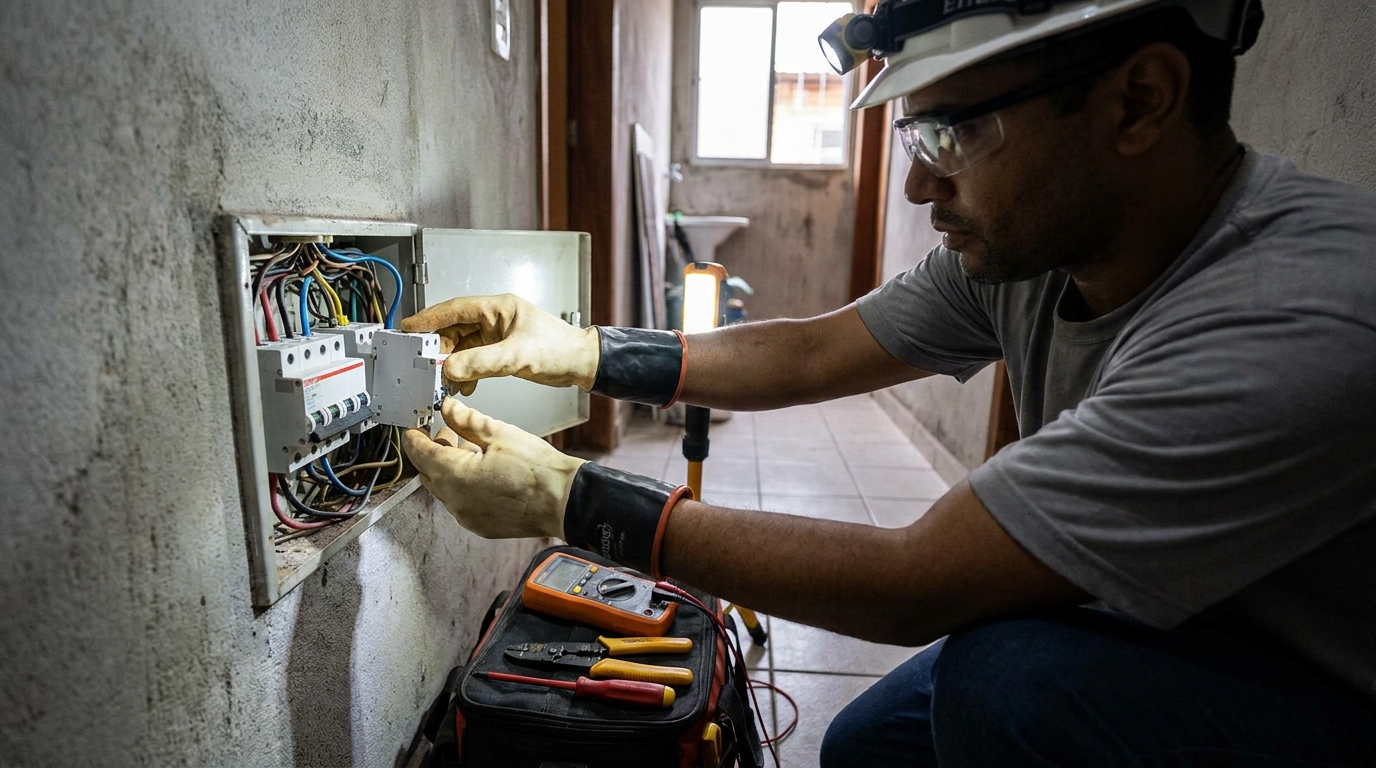 Instalacao de disjuntor profissional em Campinas‑SP