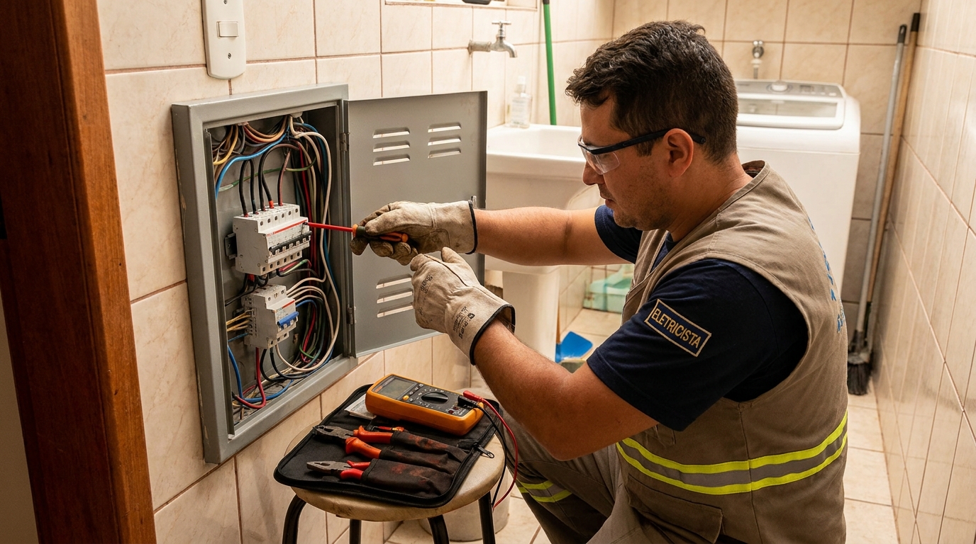 Instalacao de disjuntor residencial em Campinas‑SP