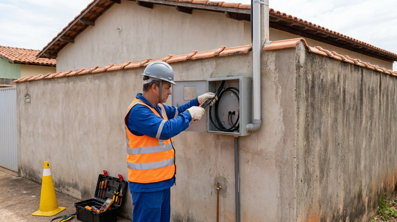 Instalacao de padrao de energia profissional em Campinas‑SP